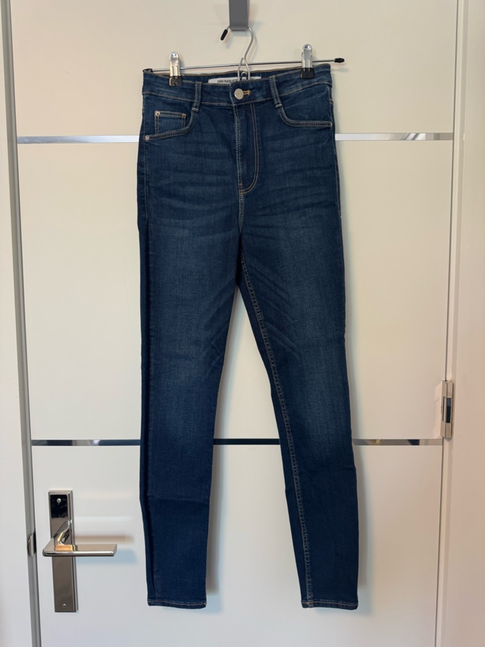 Dark Blue High-Rise Skinny Jeans - Women's
